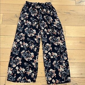 Joe Benbasset Navy Floral Pants, large